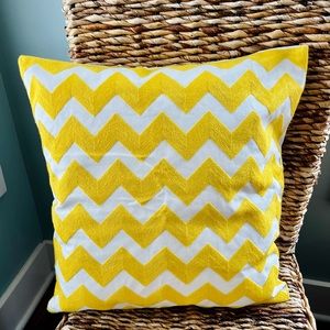 2/$15 Mix!!! Bright Yellow Herringbone 18”x18” Decorative Throw Pillow Case